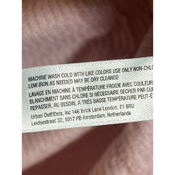 Free People Waffle Knit Bodysuit Pink S Henley Feminine Coquette Chic Boho Folk - Picture 11 of 12